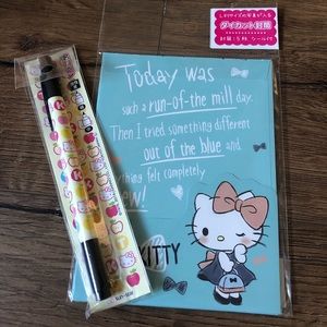 One Left! HELLO KITTY-NWT Envelope & Marker Set